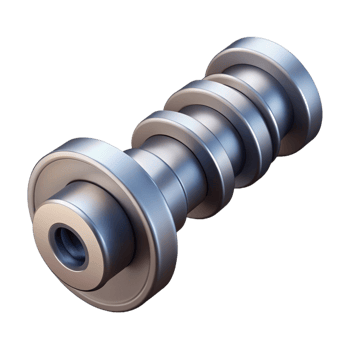 bold impressive Crisp edges camshaft illustration, single-weight stroke, with Scalable Design. museum quality png
