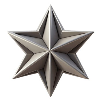 glorious dramatic organic Overlapping triangles creating a star, crisp edges, single-weight stroke, with Scalable Design. flawless png