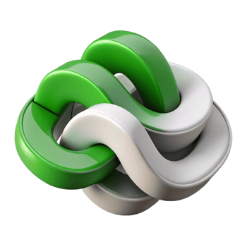 striking quintessential Interlocking wave shapes, green and grey. Flat color, clean lines. with Scalable Design. png