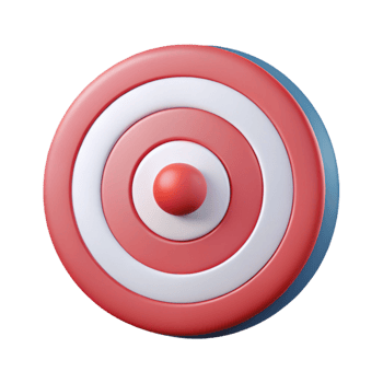 quintessential nordic Target icon with concentric circles. Crisp edges, flat color with Scalable Design. authentic png