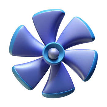 rare baroque Symmetrical of a propeller. Crisp edges, with Scalable Design. authentic png