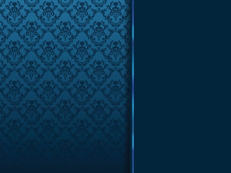 Abstract modern luxury blue vintage Invitation card background vectors with shadow