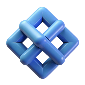 iconic nordic Interlocking squares, crisp edges, flat color, minimal design with Scalable Design. 8K png