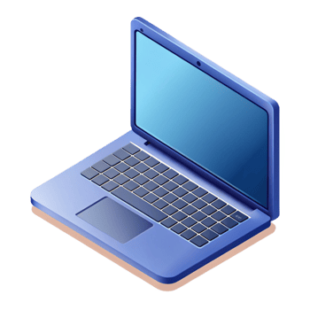 captivating bohemian Isometric laptop with sharp edges and single-weight stroke with Scalable Design. expertly shot png
