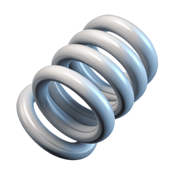 immaculate intense tropical Technical illustration of a spring. Single-weight stroke, clean lines with Scalable Design. 8K png