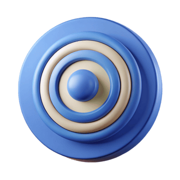 nostalgic extraordinary Circular badge with concentric circles. Geometric, symmetrical, clean lines with Scalable Design. crisp png