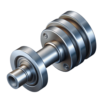 ethereal serene Technical illustration of a camshaft. Single-weight stroke, clean lines with Scalable Design. genuine png