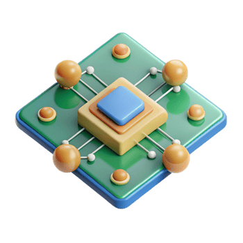 tranquil glorious Diagram of a circuit board with geometric shapes. Scalable, crisp edges, flat color with Scalable Design. 4K png