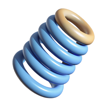 striking joyful victorian Technical illustration of a spring. Scalable, minimal, single-weight stroke with Scalable Design. perfect clarity png
