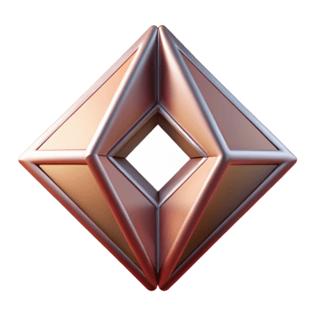 playful majestic Symmetrical logo with two mirrored triangles. Crisp edges, single-weight stroke with Scalable Design. expertly shot png