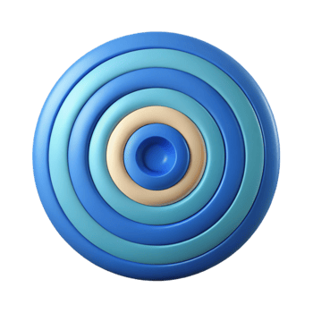 unparalleled mid-century Geometric pattern of concentric circles. Crisp edges, solid colors. Minimal design with Scalable Design. top-tier png