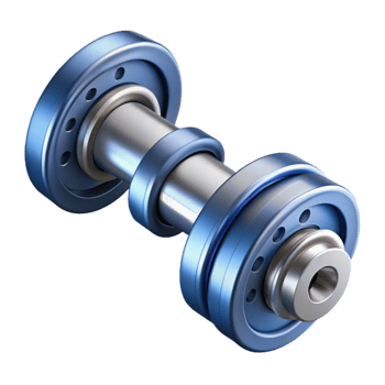 dreamy captivating Technical illustration of a camshaft. Single-weight stroke, clean lines with Scalable Design. professional png
