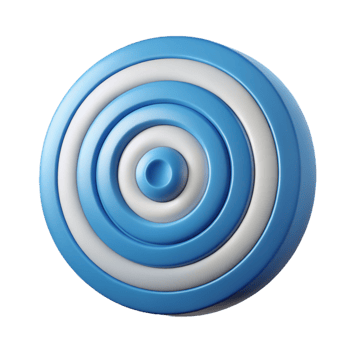 alluring surreal Percentage sign made of two overlapping circles. Crisp edges, single-weight stroke with Scalable Design. high resolution png