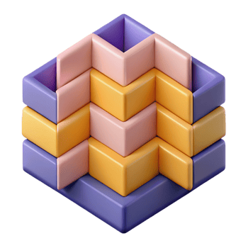 rare victorian Geometric pattern of overlapping rectangles. Flat color, with Scalable Design. crisp png