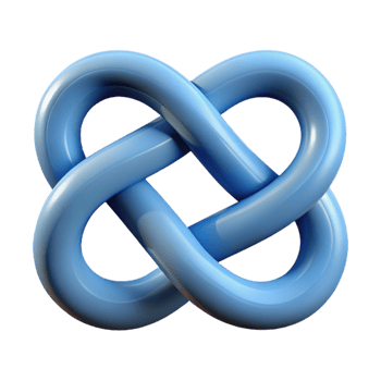 spectacular modern Geometric symbol of infinity. Interlocking loops. Clean lines, minimal design with Scalable Design. gallery standard png