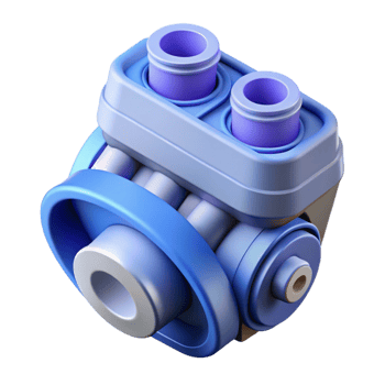 majestic dramatic geometric Clean lines depicting a simple engine design. Flat color, minimal with Scalable Design. high quality png
