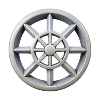 unparalleled organic A geometric Dharma wheel symbol. Minimal design, single-weight stroke with Scalable Design. refined png