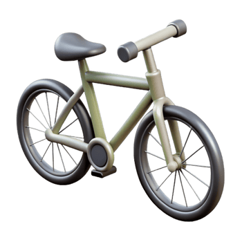 tranquil impressive Scalable silhouette of a bicycle. Minimal design, flat color, crisp edges with Scalable Design. genuine png