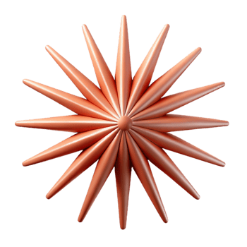 impressive avant-garde A radiating starburst with sharp points, geometric with Scalable Design. artisan png