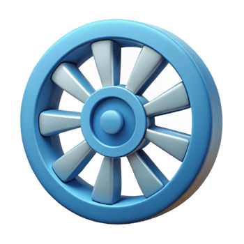 dramatic quintessential Symmetrical technical illustration of a wheel. Flat color, clean lines with Scalable Design. png