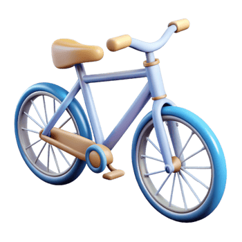 exceptional mid-century A single-weight stroke black bicycle. Clean lines, flat color with Scalable Design. handcrafted png