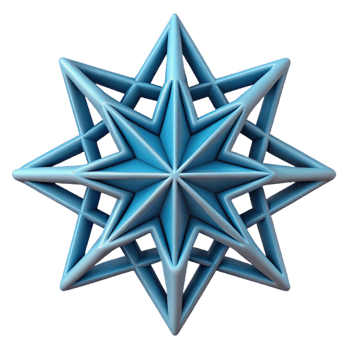 mysterious immaculate Geometric star pattern, clean lines, with Scalable Design. masterfully captured png