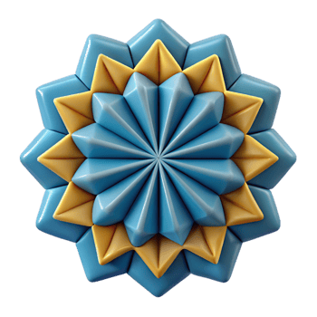fascinating unparalleled Symmetrical geometric pattern, clean lines, flat color with Scalable Design. png