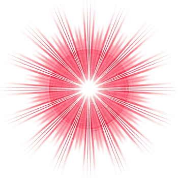 Abstract Pink and White Radiating Starburst Design with Geometric Patterns and Glowing Effects png