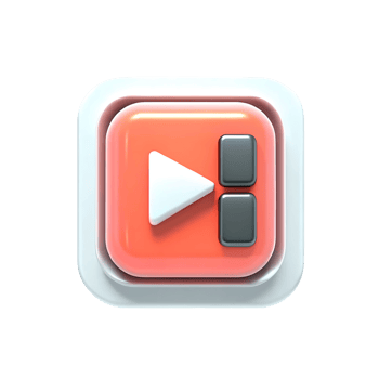 Three Dimensional Play Button Media Control Interface Icon Design Element png