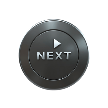 Sleek Metallic Next Button with Play Icon Modern User Interface Element png