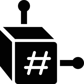 Hash, Hashing, Hashes Glyph Solid Icon vector