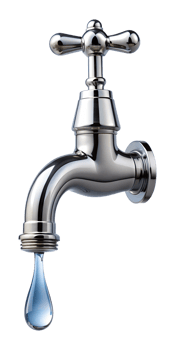 faucet with water png