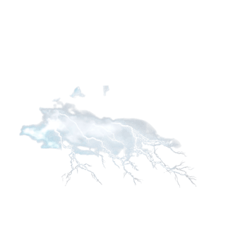 A Stunning Visual Representation of a Lightning Strike Within a Cloud png
