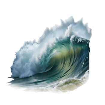 Majestic Ocean Wave Crashing Power of Nature Water Nature Photography png