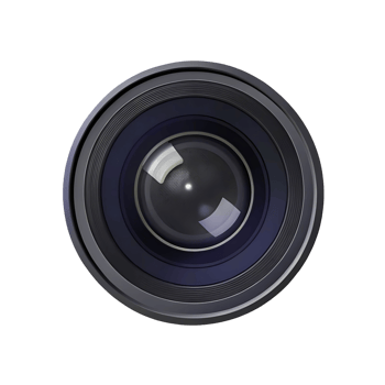 Highquality camera lens isolated on transparent background professional photography equipment macro view detailed sharp focus closeup shot png