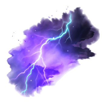 Stunning Purple Watercolor Lightning Storm Abstract Art Background png