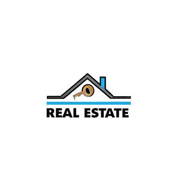 Modern Real Estate Logo Design with House and Key Symbol for Property and Brokerage Services png