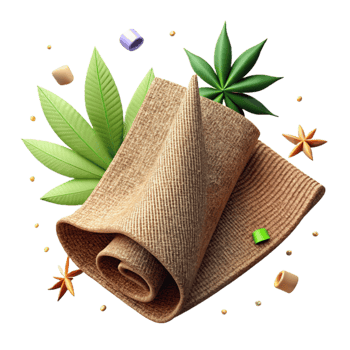 magnificent traditional Hemp Fabric Texture Rough Transparent Background professional png