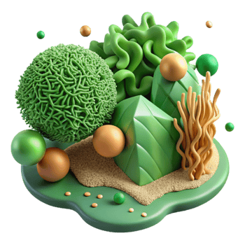 extraordinary creative Seaweed Bioplastic Granules Green Cutout original png