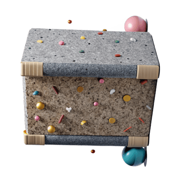 elegant modern Granite Wall Texture Isolated on Transparent Background genuine png