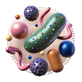 elegant contemporary E Coli Bacteria Microscopic View Transparent Background professional png