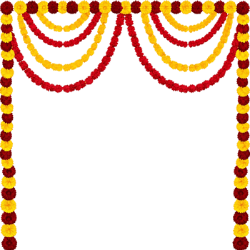 Beautiful Floral Decoration with Red and Yellow Flowers for Festive Events and Occasions png
