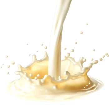 Creamy Milk Splashing and Pouring into a Bowl a Delicious Dairy Product png