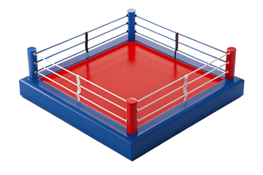 Boxing ring, isolated png