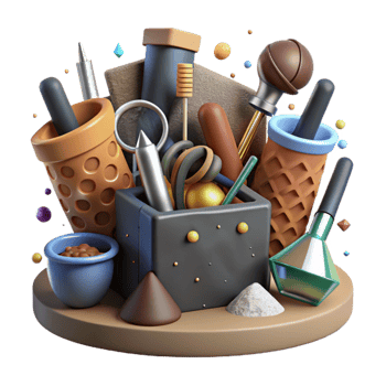 wonderful artistic Soil Testing Kit with Tools Transparent Background detailed png