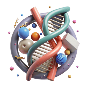 impressive traditional Dna Double Helix Structure Cutout White Background high quality png
