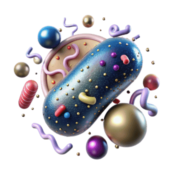 impressive artistic E Coli Bacteria Microscopic View Transparent Background original png