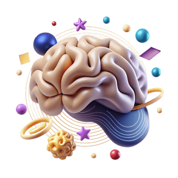 extraordinary contemporary Brain Waves Illustration White Background Cutout high resolution png