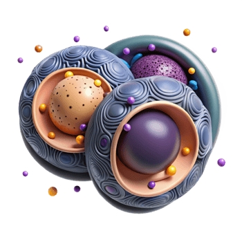 vibrant artistic Human Cell Division Mitosis Illustration Transparent professional png
