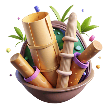 magnificent traditional Bamboo Shoot Cross Section Detailed detailed png